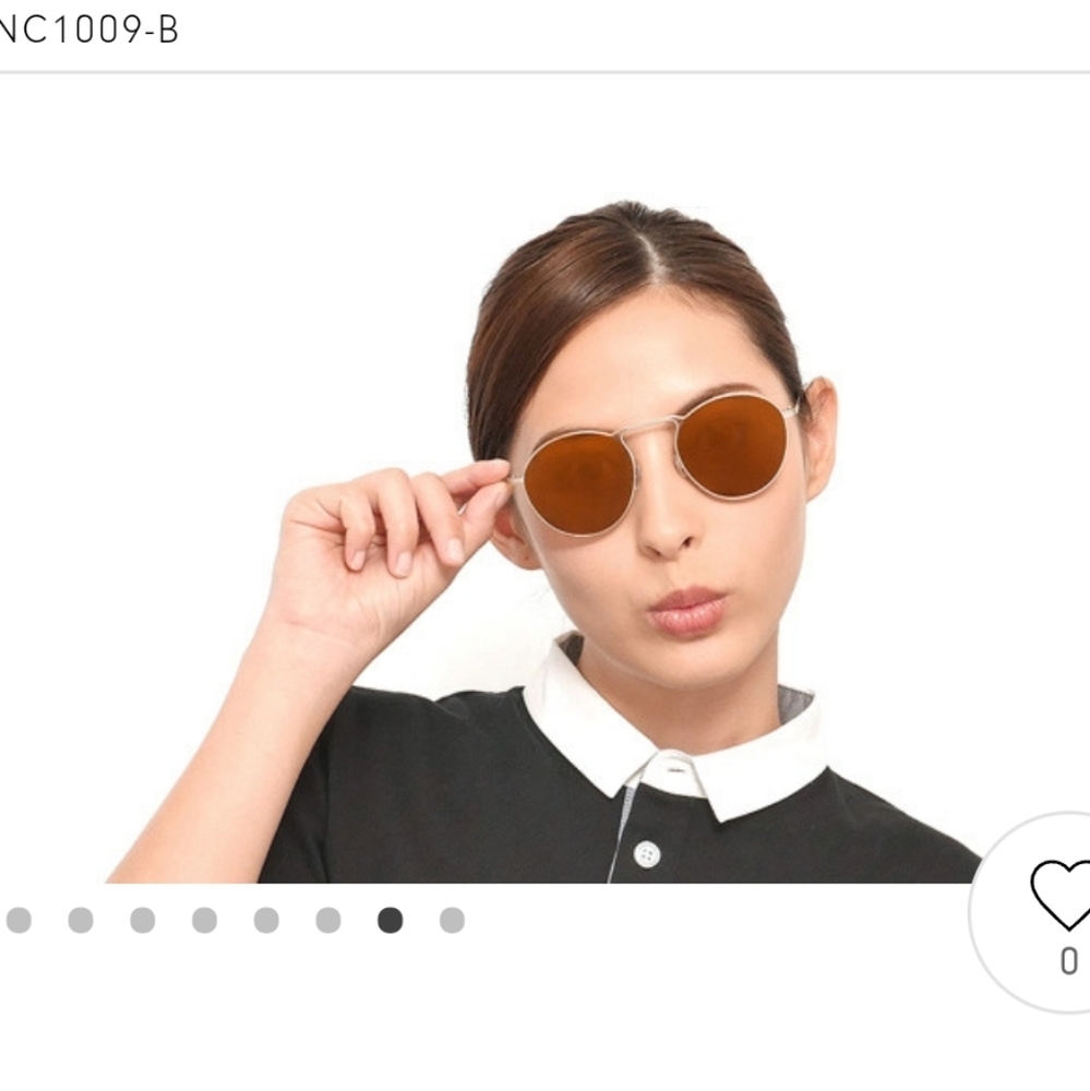 OWNDAYS Circular Round Sunglasses stainless steel